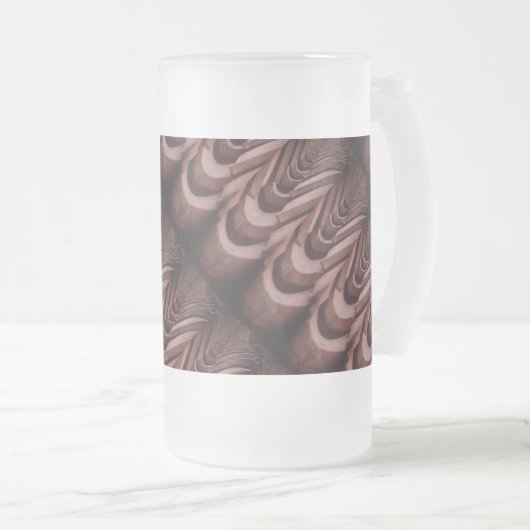 Rustieke Tegels met een uniek perspectief Matglas Bierpul (Voorkant rechts)