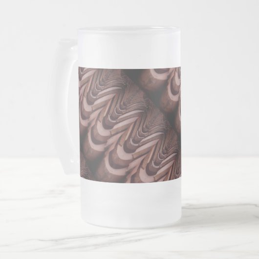 Rustieke Tegels met een uniek perspectief Matglas Bierpul (Voorkant links)