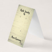 Rustieke Tent Fold Oorbel Display Kaarten DIY Punc (Voorkant)