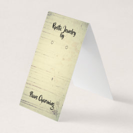 Rustieke Tent Fold Oorbel Display Kaarten DIY Punc