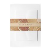 Rustieke Terracotta Beige Bloemenbruiloft Uitnodigingen Wikkel (Voorkant Voorbeeld)