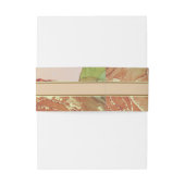 Rustieke Terracotta Beige Bloemenbruiloft Uitnodigingen Wikkel (Achterkant Voorbeeld)