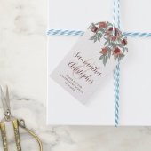 Rustieke Terracotta Bloemen bruiloft gunst Cadeaulabel