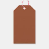 Rustieke Terracotta Bloemen Huwelijk Cadeaulabel (Achterkant)