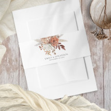 Rustieke Terracotta Bloemen Namen Datum Bruiloft