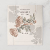 Rustieke terracotta bloemensalie groen boog plaatskaartje (Buitenkant ongevouwen)