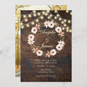 RUSTIEKE TERRACOTTA BOHO BLOEMENBRUILOFT KAART (Voorkant / Achterkant)