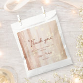 Rustieke Terracotta Gold Waterverf & Script bruilo Bedankzakje (Geknipt)