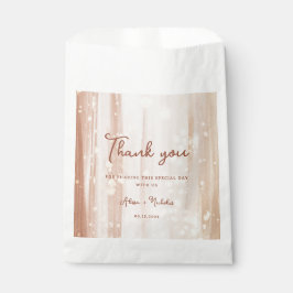 Rustieke Terracotta Gold Waterverf & Script bruilo Bedankzakje