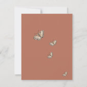 Rustieke Terracotta Herfst Herfst Wildbloemen Brui Bedankkaart (Achterkant)