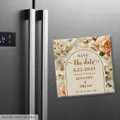 Rustieke Terracotta Ivoren Olijftak Bloemen Save t Magneet