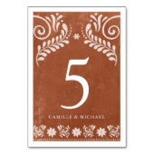 Rustieke Terracotta Mexicaanse bruiloft Kaart (Voorkant)