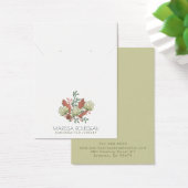 Rustieke Terracotta Sage Oorbel Ketting Display Visitekaartje (Bureau)