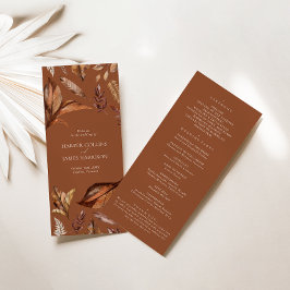 Rustieke terracotta verlaat bruiloft ceremonie pro