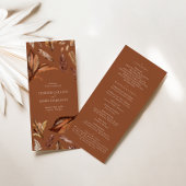 Rustieke terracotta verlaat bruiloft ceremonie pro