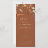 Rustieke terracotta verlaat bruiloft ceremonie pro (Voorkant)