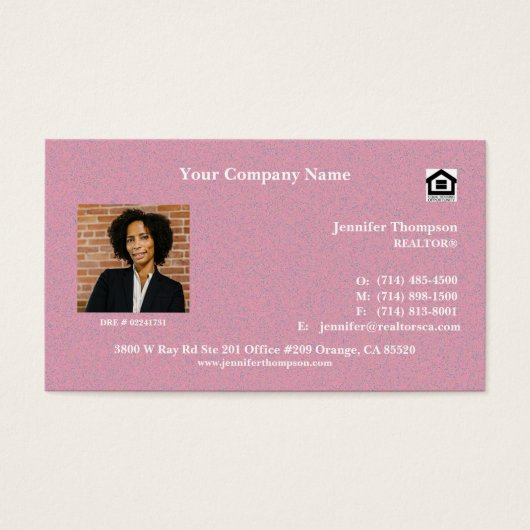 Rustieke Terracotta Visitekaartje Achtergrond (Voorkant)