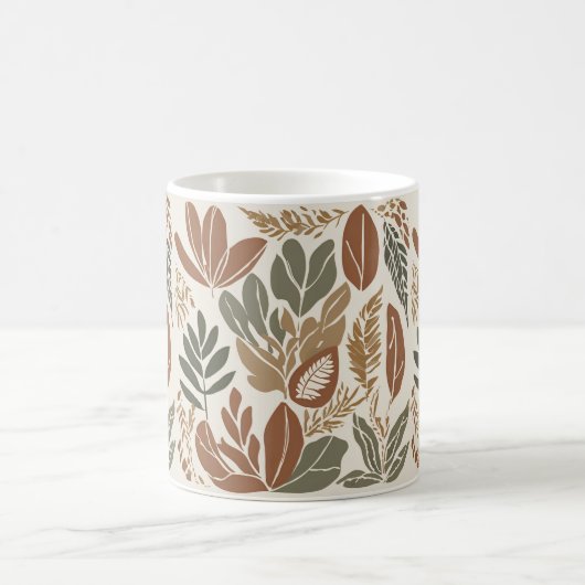 Rustieke Terracotta Wildflower Boho Eclectic Sprin Koffiemok (Center)