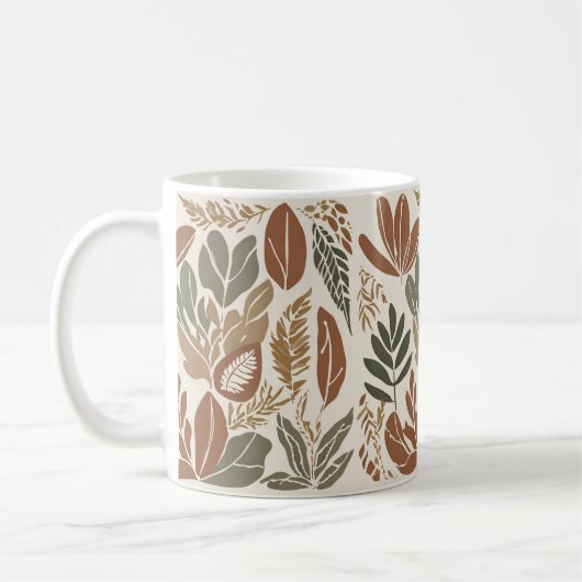 Rustieke Terracotta Wildflower Boho Eclectic Sprin Koffiemok (Links)