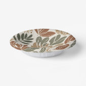 Rustieke Terracotta Wildflower Boho Spring Style Papieren Kommen (Gebogen)