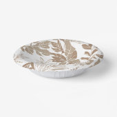 Rustieke Terracotta Wildflower Boho Spring Style Papieren Kommen (Gebogen)
