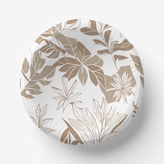 Rustieke Terracotta Wildflower Boho Spring Style Papieren Kommen (Voorkant)