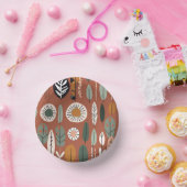 Rustieke Terracotta Wildflower Boho Spring Style Papieren Kommen (Feest)