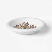 Rustieke Terracotta Wildflower Boho Spring Style Papieren Kommen (Gebogen)