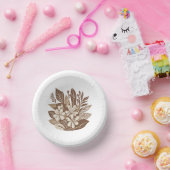 Rustieke Terracotta Wildflower Boho Spring Style Papieren Kommen (Feest)
