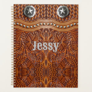 Rustieke Texas Star Cowboy Western Country Pattern Planner