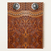 Rustieke Texas Star Cowboy Western Country Pattern Planner (Achterkant)