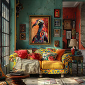 rustieke textuur Vogel Decoupage Tissuepapier