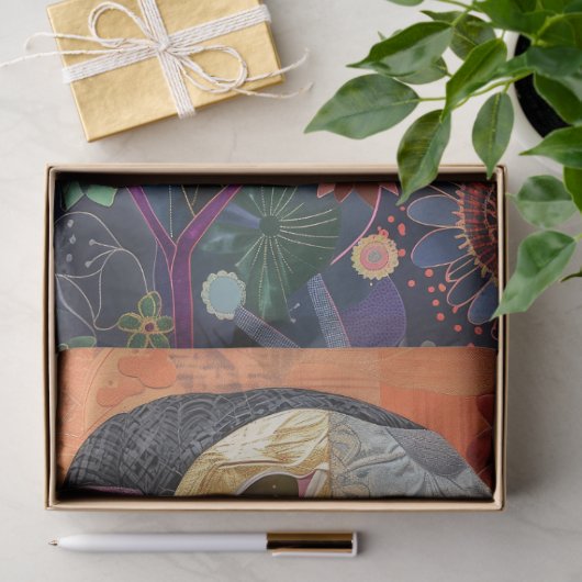 rustieke textuur Vogel Decoupage Tissuepapier (Geschenk)