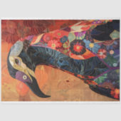 rustieke textuur Vogel Decoupage Tissuepapier (Voorkant)