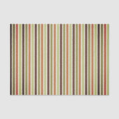 Rustieke Thanksgiving Autumn Stripe Pattern Tissuepapier (Voorkant)