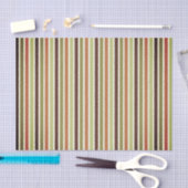 Rustieke Thanksgiving Autumn Stripe Pattern Tissuepapier (Craft)