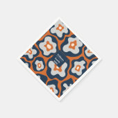 Rustieke Thanksgiving Bloemen Custom Name Servet (Hoek)