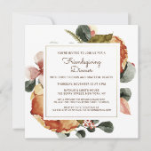 Rustieke Thanksgiving-diner watercolor bloem Kaart (Voorkant)