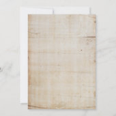 Rustieke Thanksgiving dineruitnodigingen Kaart (Achterkant)