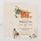 Rustieke Thanksgiving Friendsgiving Herfstfeest Kaart (Voorkant / Achterkant)