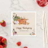 Rustieke Thanksgiving Friendsgiving Herfstfeest Servet (Insitu)