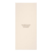 Rustieke Thanksgiving Friendsgiving Herfstmenu Reclamekaart (Achterkant)