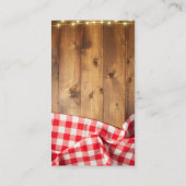 Rustieke Thanksgiving geroosterd Turkije Baby show Informatiekaartje (Achterkant)