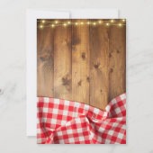 Rustieke Thanksgiving geroosterd Turkije Baby show Kaart (Achterkant)