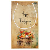  rustieke Thanksgiving geschenktas Klein Cadeauzakje (Achterkant)