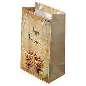  rustieke Thanksgiving geschenktas Klein Cadeauzakje (Achterkant Gekanteld)