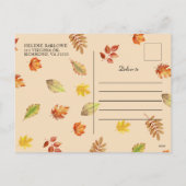 Rustieke Thanksgiving Herfst Dankbaar Feestdagenkaart (Achterkant)