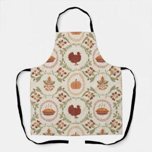 rustieke Thanksgiving oogstpatroon Schort
