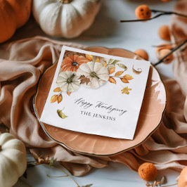 Rustieke Thanksgiving papier servet