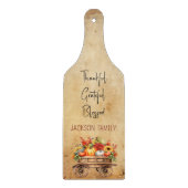 Rustieke Thanksgiving Pompoen Bloemen Snijplank (Voorkant)